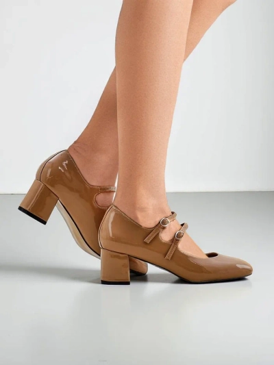 Royalfashion Patent Damen-High-Heels mit Riemen Ovigs