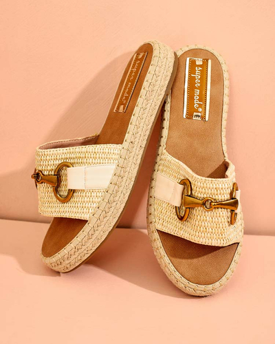 Royalfashion Damen Abic dekorative Flip-Flops