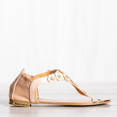 Resyglap rosa und beige Sandalen. Schuhe 1