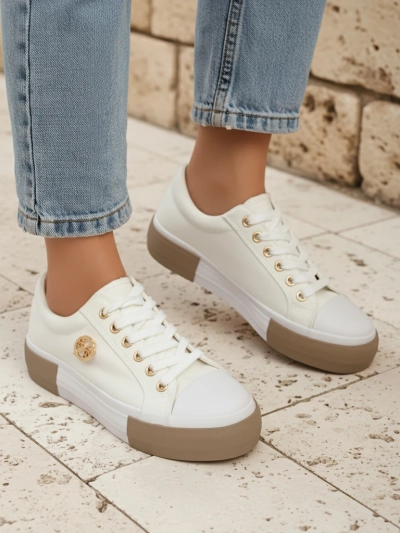 Damen-Sneaker Aurelio Canvas in Weiß
