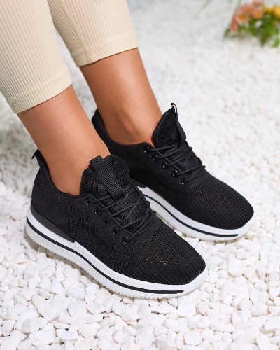 Royalfashion Schwarz Damen Sportschuhe Losoyta