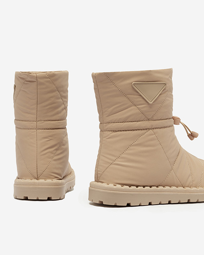 Світло-коричневі стьобані снігові чоботи Ferri