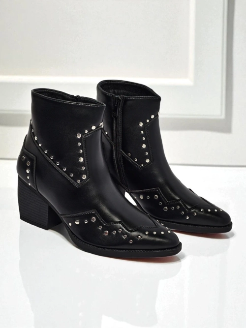 Ковбойки жіночі на підборах з джетами Glaciere