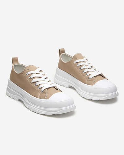 OUTLET Braune Sportschuhe für Damen Cresoma - Schuhe