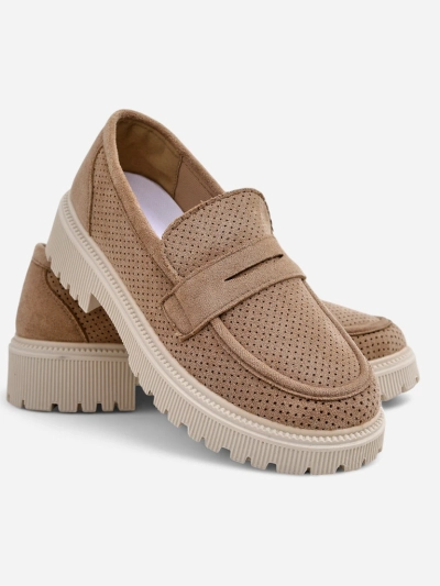 Royalfashion Damen-Eco-Suede-Mokassins Dunes
