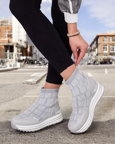 Royalfashion Damen Sportliche High Sneakers Lori