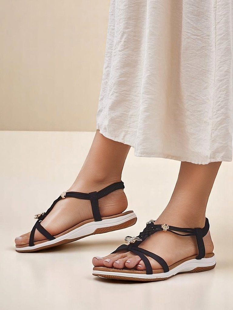 Royalfashion verzierte Damensandalen Fiacco