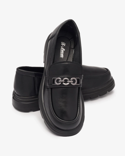 Жіночі мокасини чорного кольору Wenoci - Взуття