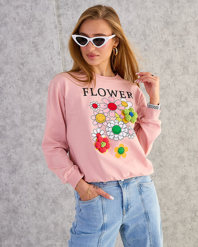 Royalfashion Women's Cotton Thin Print Sweatshirt