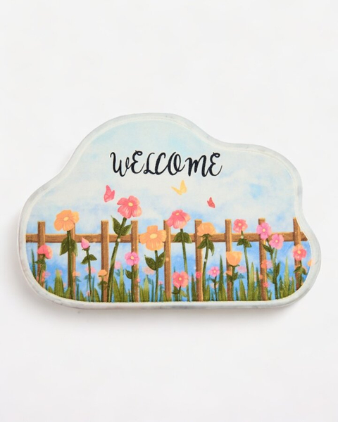 Royalfashion Bunter Fußabtreter mit Blumen 40x60