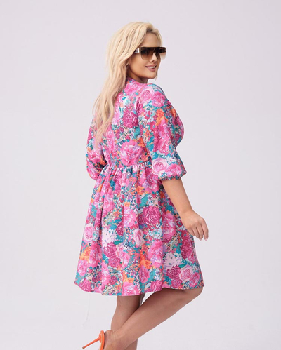 Royalfashion Жіноча сукня до коліна з принтом PLUS SIZE