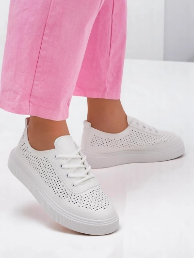 Royalfashion Damen Ażurowe Sportliche Schnürschuhe Adette