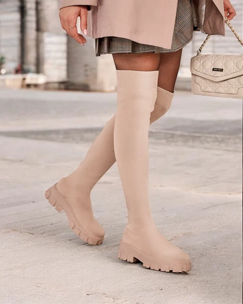 Жіночі чоботи на шпильці Royalfashion Ohorro