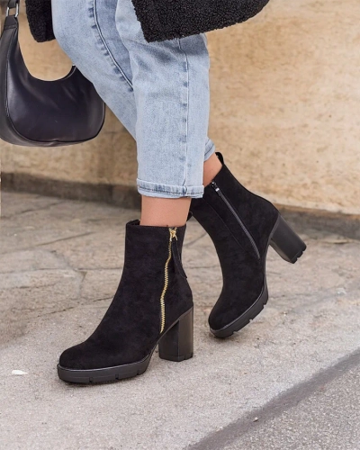 Royalfashion Damen Stiefeletten auf einem Pfosten Igges