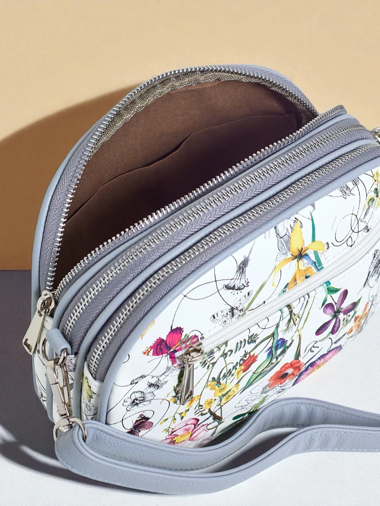 Royalfashion Kleine Damenhandtasche aus Ökoleder Floriana