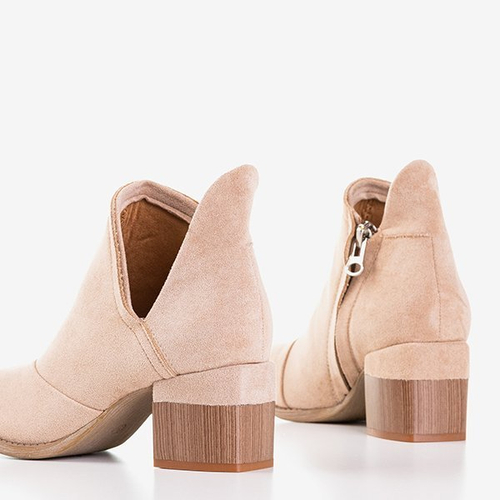 Світло-коричневі жіночі ботильйони Jeneuer - Взуття