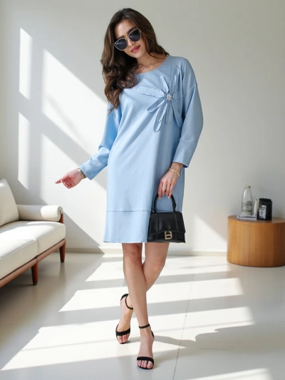 Royalfashion Damenstoffkleid