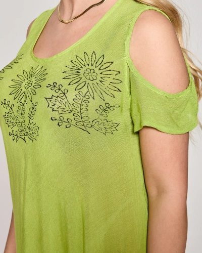 Grünes Damen-Strandkleid Tagesdecke - Kleidung