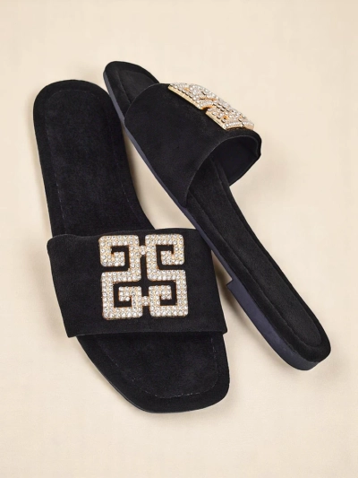 Royalfashion Damen-Hausschuhe mit flacher Sohle Zamila