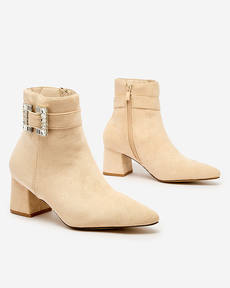 Royalfashion Beige Damenstiefel Masemart
