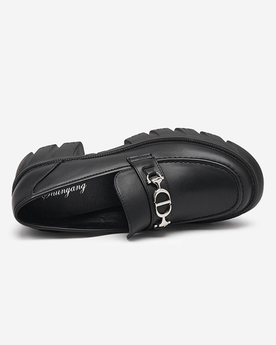 Schwarzer Damenschuh auf massiver Terima-Sohle - Footwear