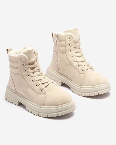Isolierte Trapper-Stiefel für Damen in Beige Tivica - Footwear