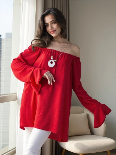 Royalfashion Damenbluse im spanischen Stil mit Rüschen