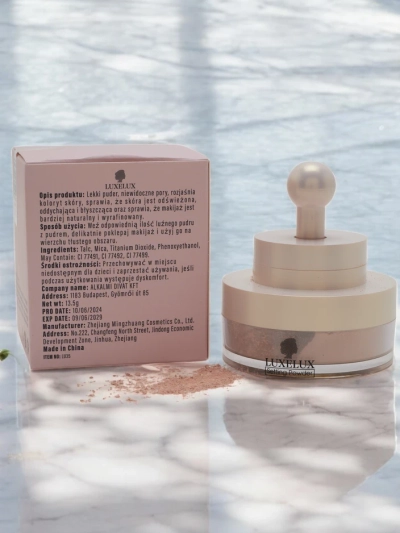 Luxelux Lose-Puder mit Schwamm für das Gesicht 03 13,5 g