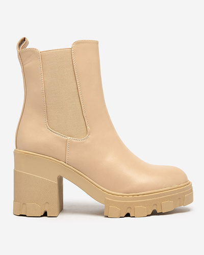Royalfashion Hellbraune Damenstiefel Atherta