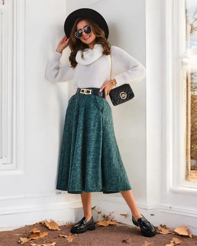 Royalfashion Damen-Midirock