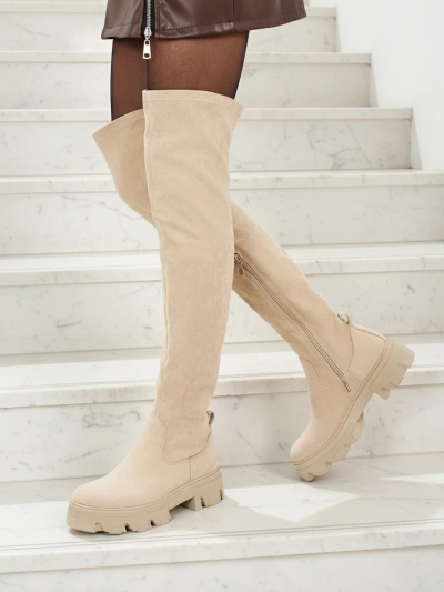 Жіночі ботфорти з еко-замші Maelin