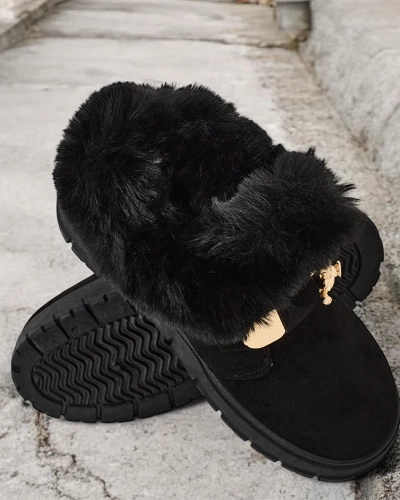 Royalfashion Damen Kurzstiefel a'la Schneestiefel Dobis