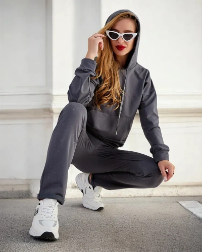 Royalfashion Damen-Sweatshirt-Set aus Baumwolle