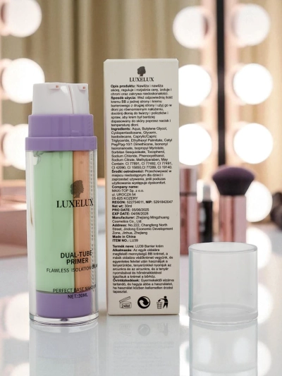 2-in-1-Creme mit grüner Make-up-Basis und Foundation - neutralisiert Rötungen