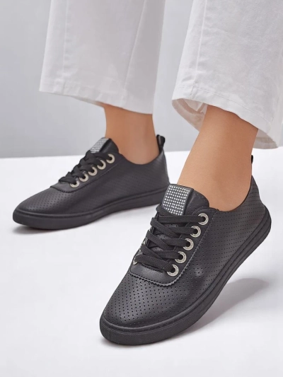 Royalfashion Damen Sneaker mit Strass Cytorrie