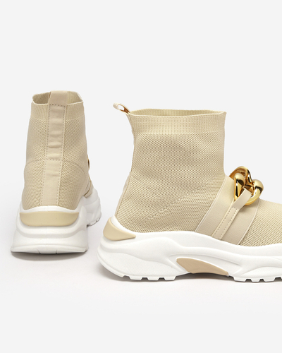 High Deveris Beige Sneaker für Damen - Schuhe