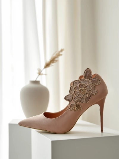 Royalfashion Damen-Stiletto-Absätze mit Blumen Sollabe