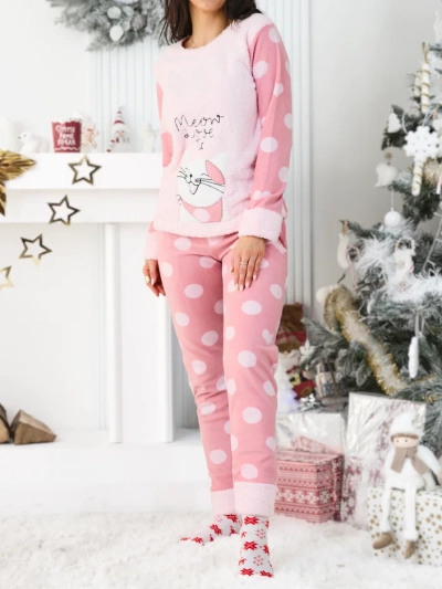 Royalfashion Damenpyjamas mit einem Kätzchen