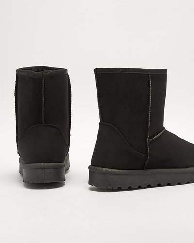Isolierte Damen-Schneestiefel aus Öko-Wildleder in Schwarz Xetik - Footwear