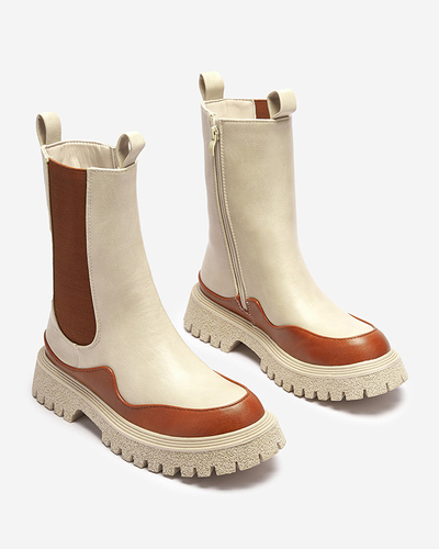 Beige-camel Damenstiefel Dorila - Footwear