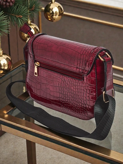 Damentasche Aurora Burgunderrot Ökologisch Leder Elegant