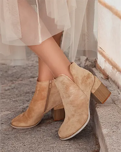 Royalfashion Damenstiefel eko Wildleder Ovi