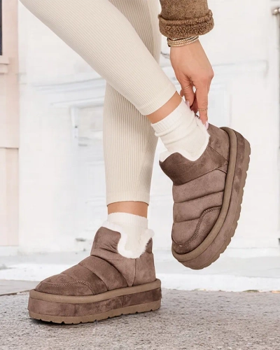 Royalfashion Damen Zoeno kurze Stiefel a'la Schneestiefel