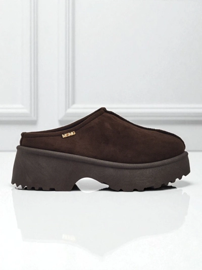 Kurze Damenstiefel im Schneestiefel-Stil mit Fell Calindra