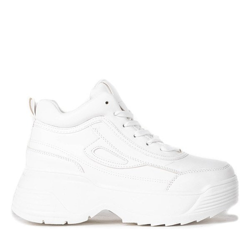 Білі кросівки на грубій підошві American - Взуття