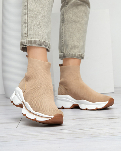 Бежеві жіночі кросівки Sunadi- Buty
