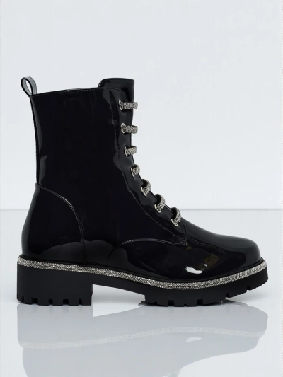 Lackierte Damen Schnürstiefeletten Fjorra