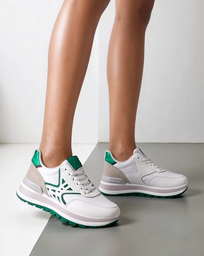 Royalfashion Damen Sneakers mit Glitzersehen