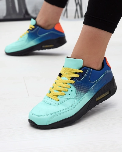 Marineblaue und mintfarbene Damen-Sportschuhe Lenery - Schuhe