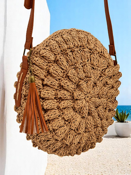 Royalfashion Kleiner Strohdamenhandtasche Solea Mini